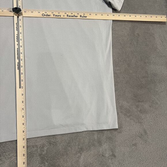 Nike Golf Polo Shirt Mens 2XL Striped Zonal Cooling Performance Swoosh - Picture 9 of 9